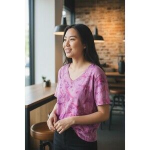 WINDI RIVER TIR DYE WOMENS L LARGE TOP